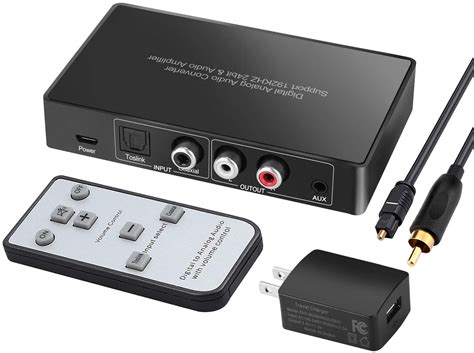 Amazon Digital To Analog Audio Converter With Remote 192KHz 24bit