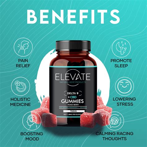 CBD + THC Gummies - Mixed Berry - Elevate