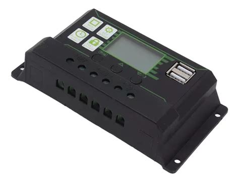 Controlador De Carga Solar Pwm Doble Panel Usb Descarga Meses Sin