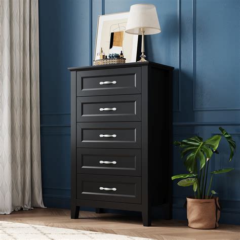 amazoncom enhomee black dresser tall dresser  bedroom