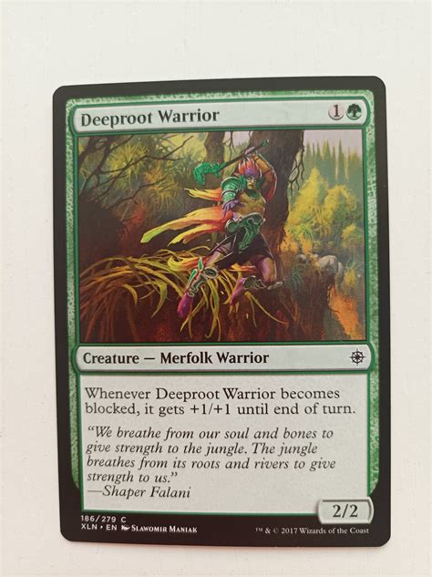 Deeproot Warrior Slawomir Maniak Magic The Gathering Artproof Etsy