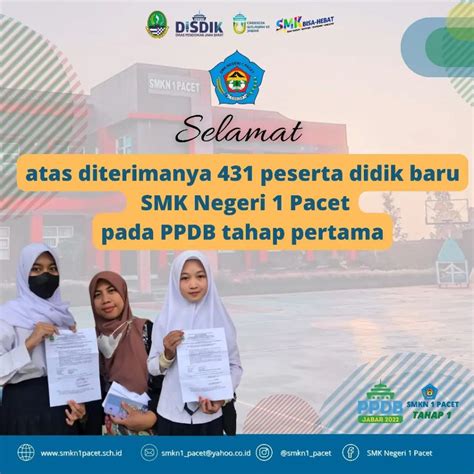 Pengumuman Hasil Ppdb Tahap 1 Tahun Ajaran 20232024 Smk Negeri 1 Pacet