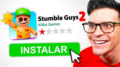 Probé las PEORES COPIAS de Stumble Guys final YouTube