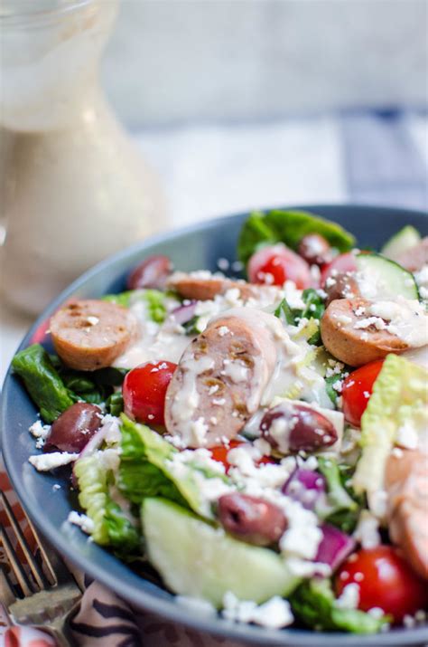 Greek Salad With Creamy Balsamic Dressing 8 A Grande Life