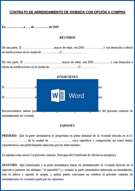 Top Imagen Modelo Contrato De Arrendamiento Con Opcion De Compra