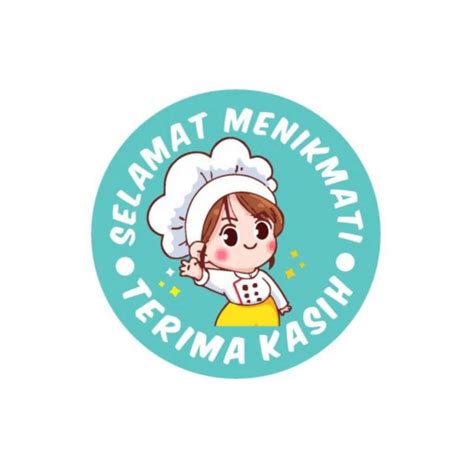 Jual Sticker Roll Pcs Selamat Menikmati Stiker Selamat Menikmati