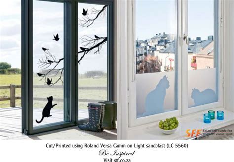 Elegant Window Designs With Sandblasting Vinyl