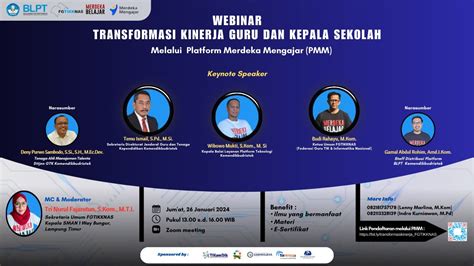 Webinar Nasional Transformasi Kinerja Guru Dan Kepala Sekolah Melalui