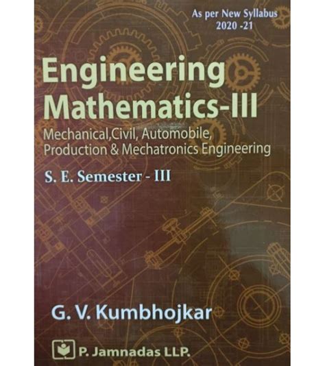 Engineering Mathematics Second Year Sem 3 By G V Kumbhojkar Mechanical