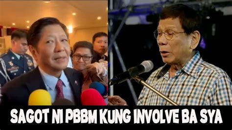 PBBM SUMAGOT NA DUTERTE DAPAT MAGPA TINGIN SA DOCTOR YouTube