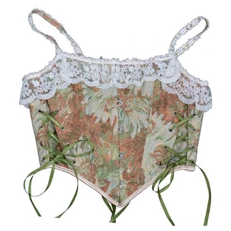 ACELANDY Corset vintage pour femmes bustier gothique haut floral à