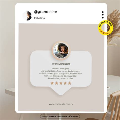 Post Instagram Depoimento De Clientes Nude