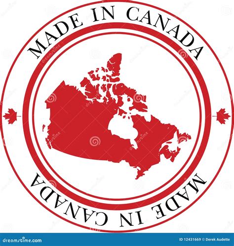 Made In Canada Stamp Royalty Free Stock Images - Image: 12431669