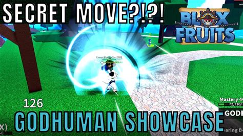 Godhuman All 5 Moves Showcase Secret Move Blox Fruits Update