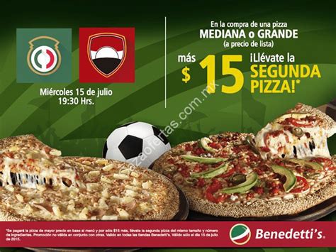 Segunda Pizza A 15 Pesos En Benedettis Sólo Hoy Por El Partido De