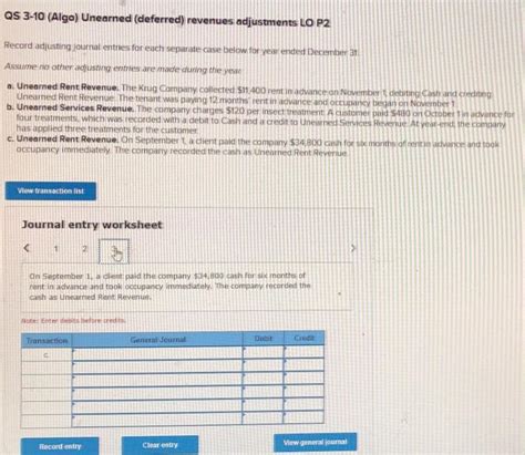 Solved Record Adjusting Journal Entries For Each Separate