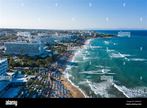 Aerial view of the Protaras beach, Cyprus Stock Photo - Alamy