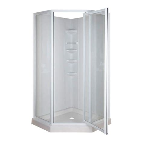 Neo Angle 38 In X 38 In X 74 3 4 In Standard Fit Corner Shower Kit