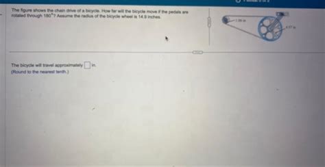 Solved The Figure Shows The Chain Drive Of A Bicycle How Chegg