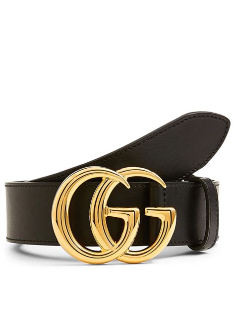 Gucci Leather Belt With Double G Buckle Holt Renfrew