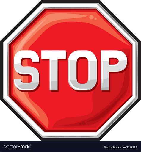 Stop Sign Royalty Free Vector Image VectorStock 26978 Hot Sex Picture