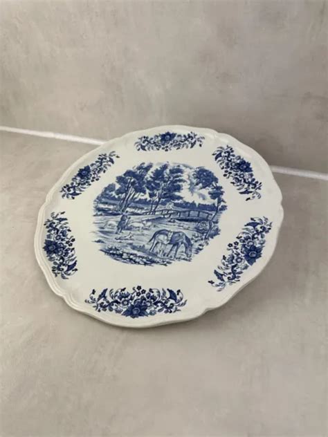 Ancien Grand Plat Grande Assiette En Fa Ence Derby Sarreguemines France