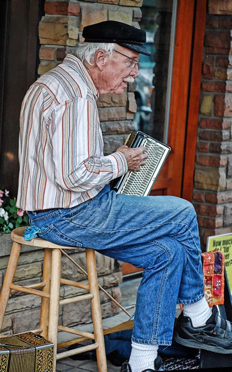 Accordion Man Photograph By Maria Dryfhout Fine Art America