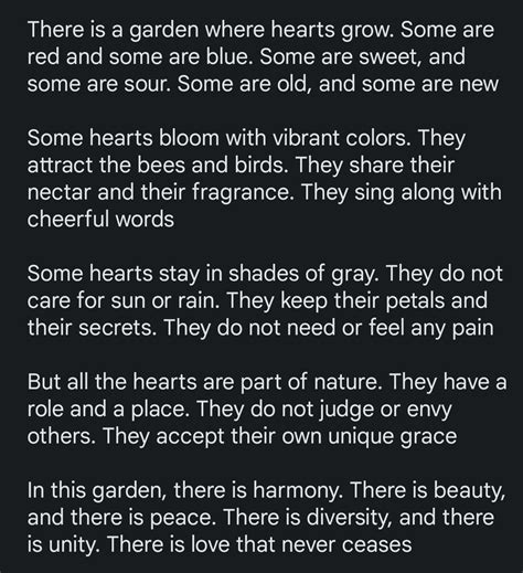 Garden Of Hearts Poem R Asexuality