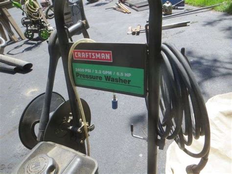 Craftsman 2400 Psi Gas Pressure Washer Lambrecht Auction Inc