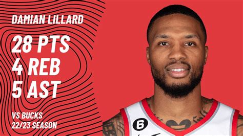 Damian Lillard Vs Milwaukee Bucks Feb 6 2023 YouTube