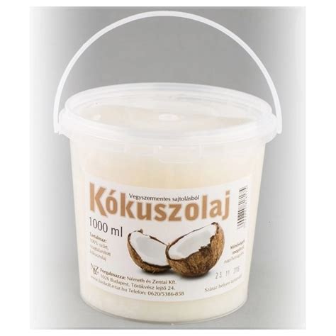 N Z Kókuszolaj vödrös 1000ml BioBolt eu webáruház