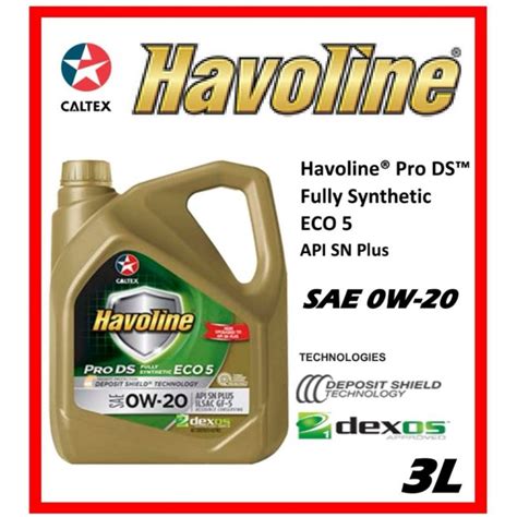 Caltex Havoline Prods Fully Synthetic Eco Sae W Litre