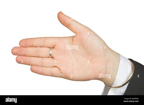 Palm Of Hand Facing Stock Photo Alamy