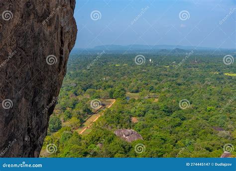 Aerial View of Sigiriya Gardens at Sri Lanka Stock Image - Image of ...