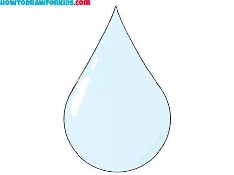 How To Draw A Water Droplet Step By Step Tutorial