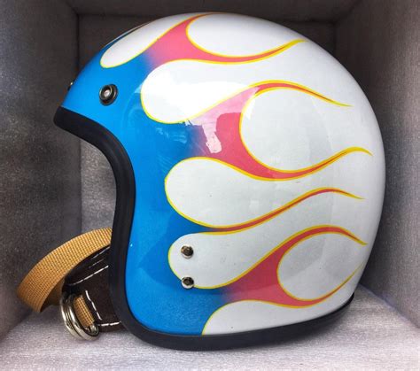 Custom Motorcycle 3 4 Open Face Helmet Retro Slim Fit Style · Fancy Helmets · Online Store