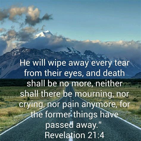 Mourning Revelation 21:4 Wipe Away Every Tear