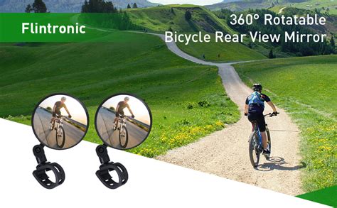 Flintronic Bike Mirror Pack Adjustable Bicycle Cycling Rear View