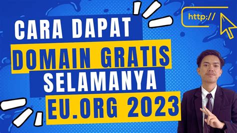 Cara Mendapatkan Domain Gratis EU ORG Selamanya Untuk Website 2023