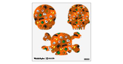 Halloween Spooky Candies Party Wall Decal Zazzle