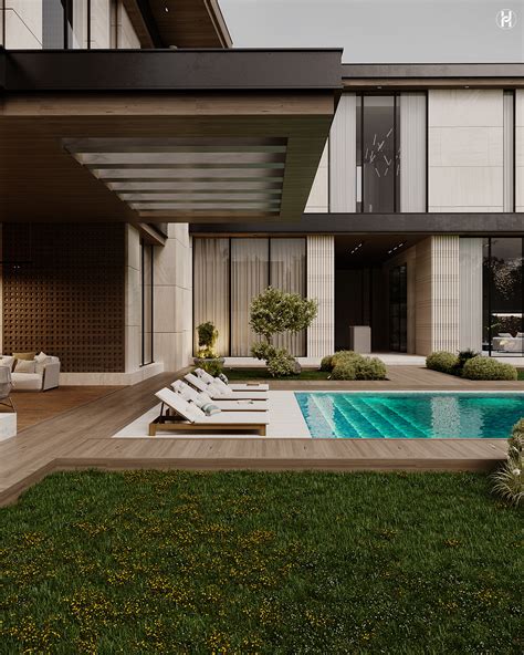 MODERN VILLA LANDSCAPE DESIGN on Behance