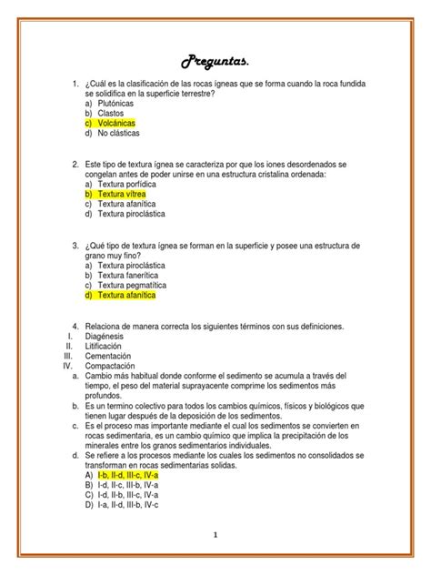 Apuntes Geologia | PDF | Roca ígnea | Roca clástica 