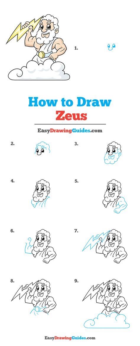 draw zeus  easy drawing tutorial