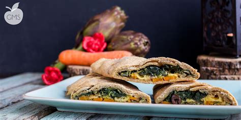 La ricetta per uno strudel salato di verdure con pasta brisé integrale