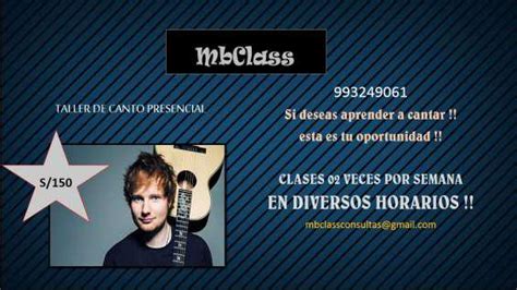 Clases Canto Chorrillos ANUNCIOS Mayo Clasf