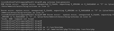 Laravelphp artisan key generate三种报错解决方案修改默认PHP版本宝塔面板 CSDN博客