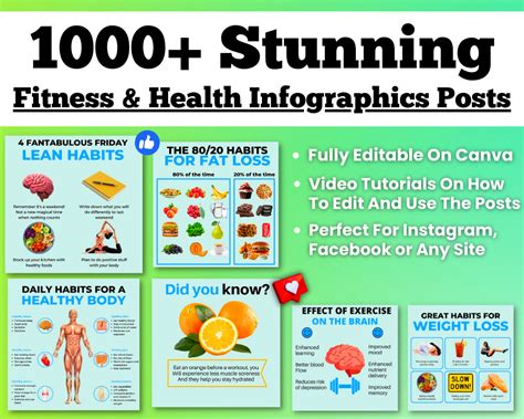 Fitness & Health Infographic Bundle 