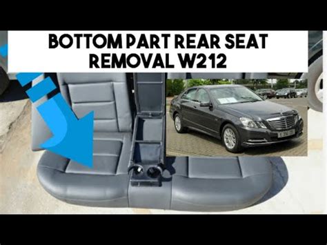 Demonta Siedziska Tylnej Kanapy Mercedes W Bottom Part Rear Seat