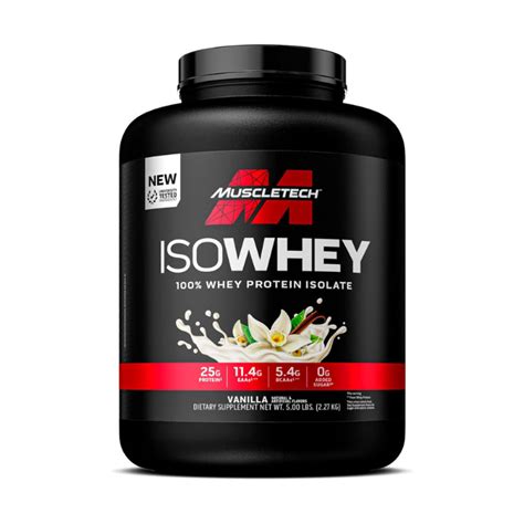 Muscletech Isowhey 100 Whey Protein Powder Vanilla 5lb Reviews