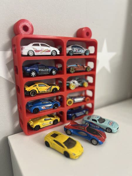 Полка для машинок Hot Wheels 10 шт крепление на стену для hot wheels 10 шт красный купить на